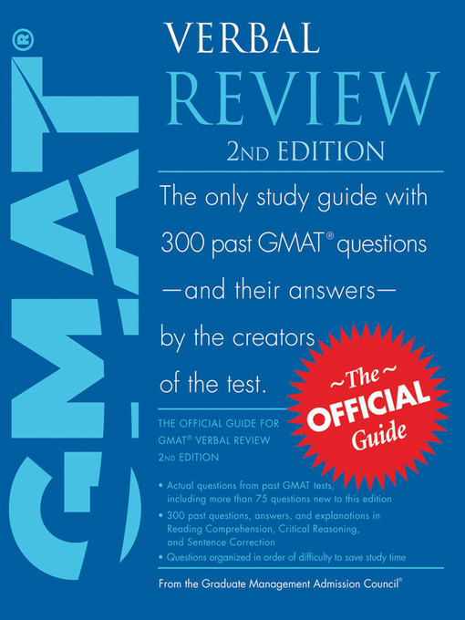 Title details for The Official Guide for GMAT Verbal Review by Graduate Management Admission Council (GMAC) - Available